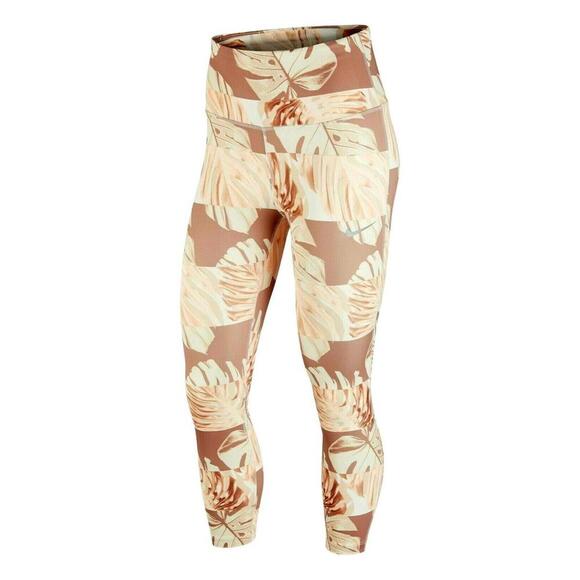 Nike Women's Dri-FIT Printed Cropped Full Length Leggings, Size X-Small - Picture 1 of 2